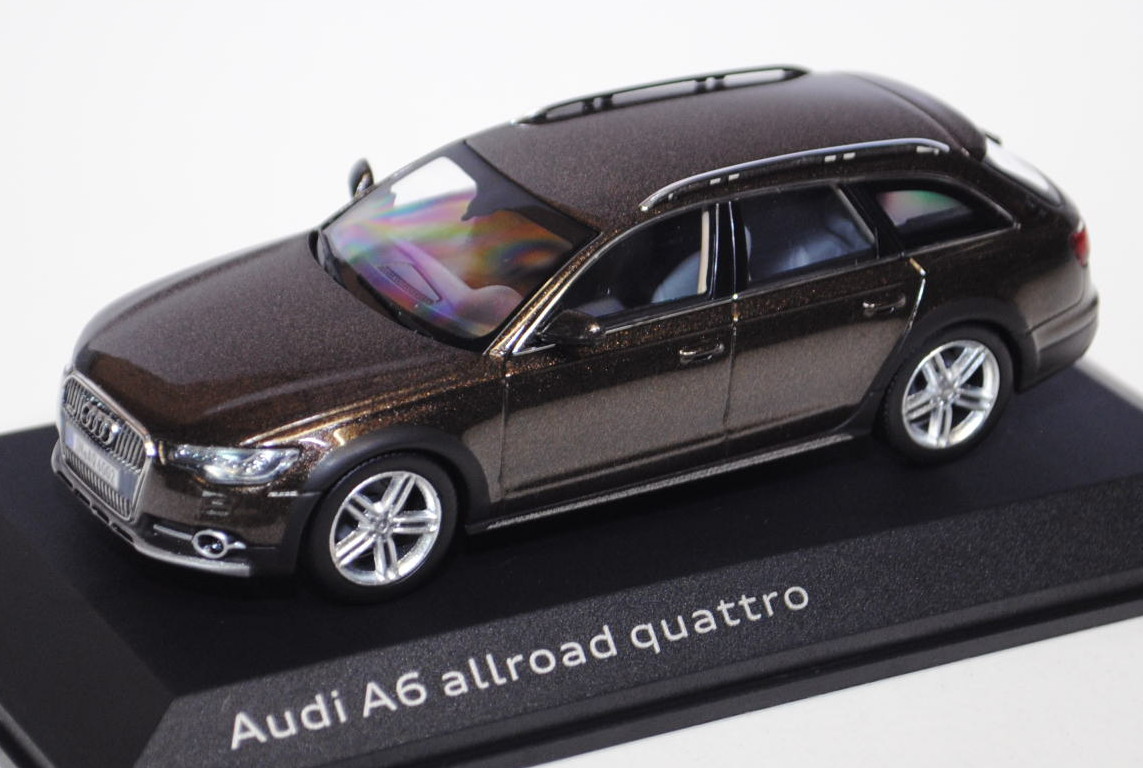 Audi A6 Allroad quattro (C7, Typ 4G), Modell 2012-, javabraun, Kyosho, 1:43, Werbeschachtel