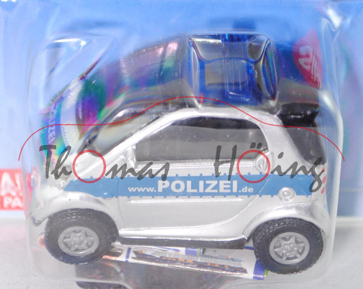 00001 smart fortwo coupé passion (Typ C 450, 2nd gen., Baumuster 450.343, Mod. 03-07) Polizei, weißa