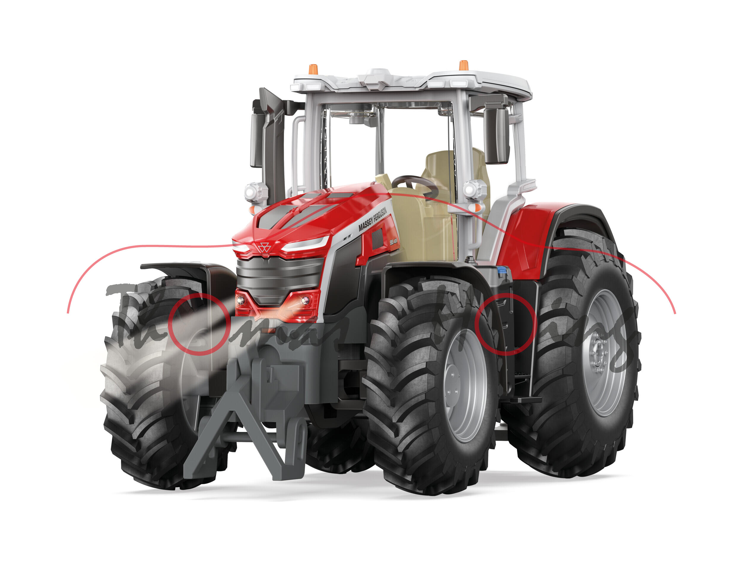 00000 Massey Ferguson MF 9S.425 mit Bluetooth App-Steuerung o. Fernsteuerung, SIKU, 1:32, L17mpK