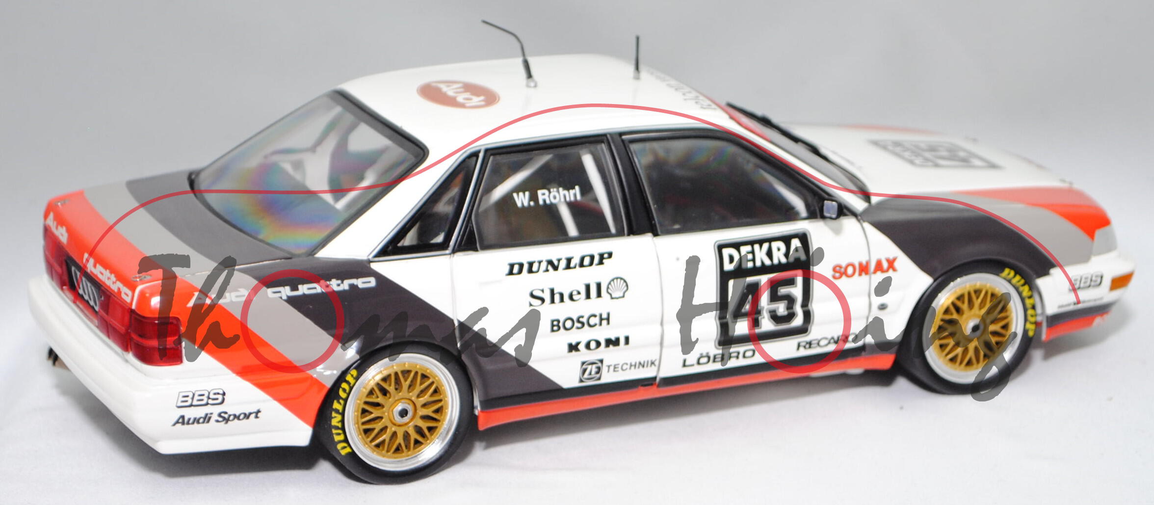 1:18 WERK83 Audi V8 DTM 1990 #45 Walter Röhrl