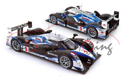 Peugeot 908 Hdi FAP, silber/himmelblau/mattschwarz, Präsentation 24h von Le Mans 2009, Klasse LMP1, 