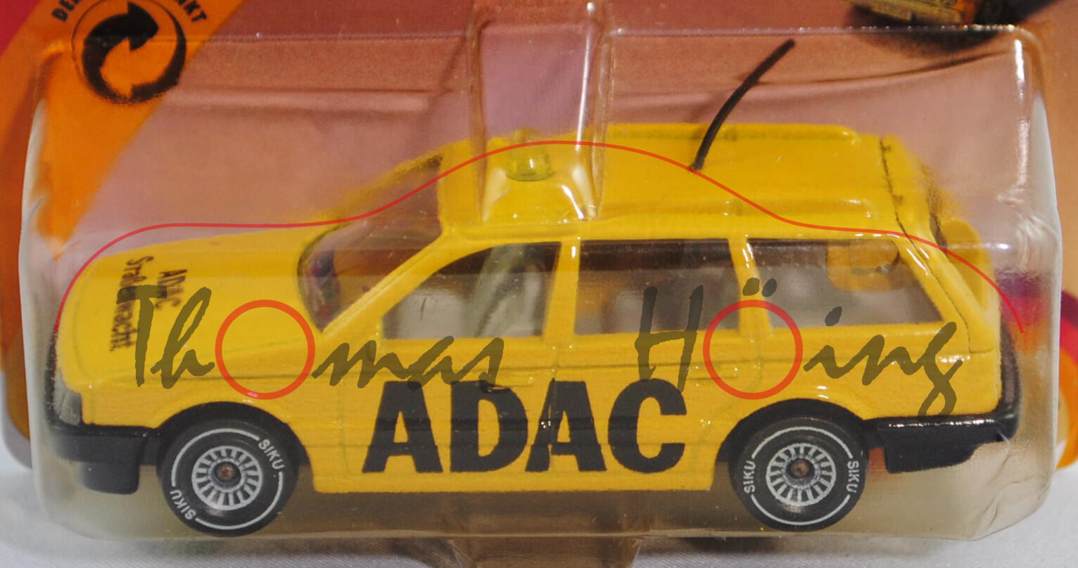 VW Passat Variant (B3, Typ 35i, Modell 1988-1993) ADAC-Straßenwacht, kadmiumgelb, innen lichtgrau, L