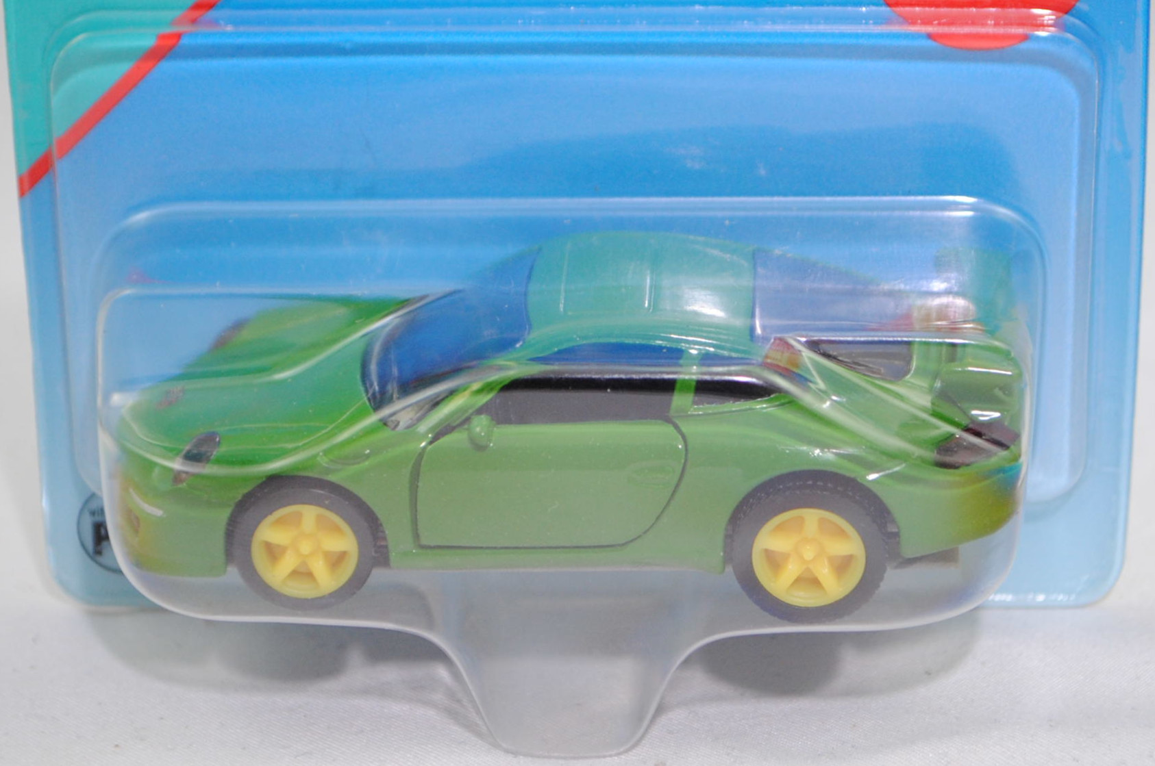 00006 Porsche 911 Carrera S (Typ 997.1 Coupé / 997 MK1 Coupé, Vorfacelift, Modell 2004-2008), hell-grasgrün, B22a / B22b geschlossen zinkgelb, SIKU SUPER, 1:55, P29b