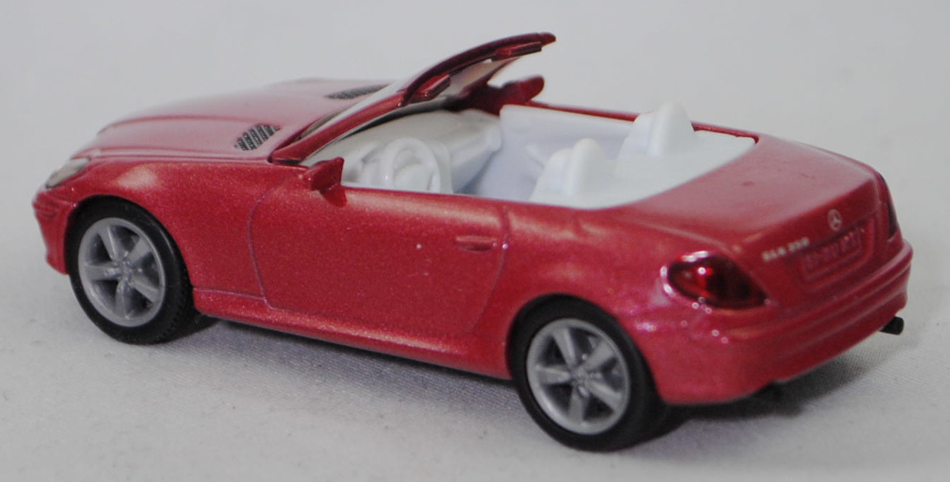 00013 Mercedes-Benz SLK 350 (interne Baureihenbezeichnung R 171, Vor-MoPf, Modell 2004-2008), hell-braunrotmetallic, innen weiß, Bpr. 1002, SIKU SUPER, 1:55, m