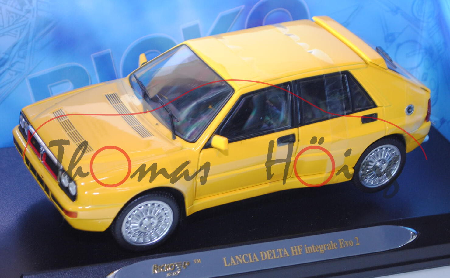 Lancia Delta HF Integrale Evoluzione II 16V (Evo II / Sedici), Modell 1993-1994, signalgelb, RICKO, 