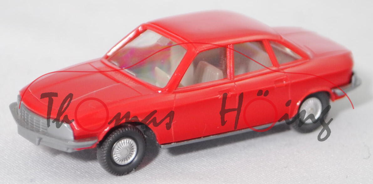 003j NSU Ro 80 (Typ 80, Modell 1967-1972, Baujahr 1967), rot, innen hellgelbgrau, Wiking, 1:87