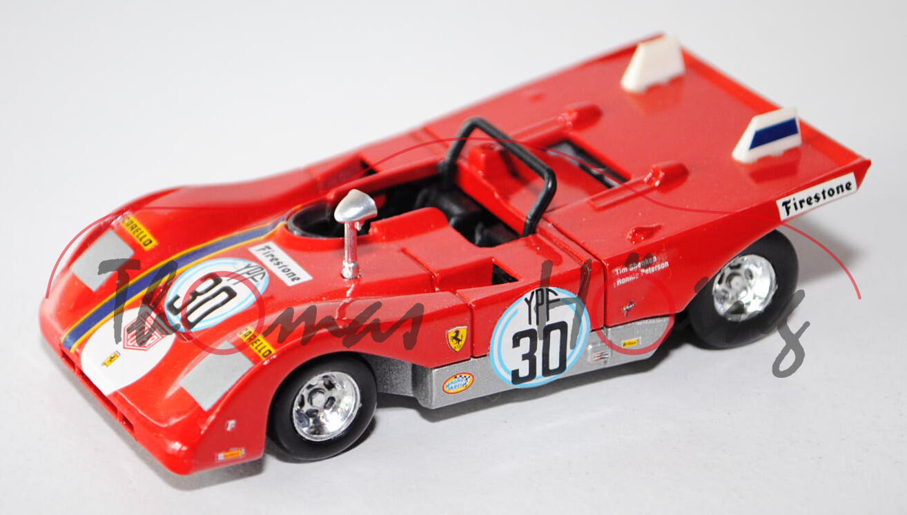 Ferrari 312 PB, rot, 1000 km von Buenos Aires 1972, Fahrer: Ronnie Petersen, Nr. 30, Solido, 1:43, M