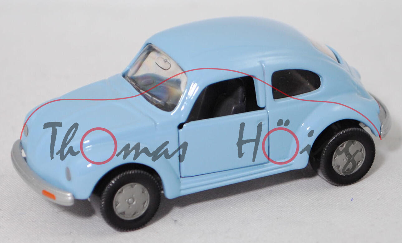 LA5A VW Käfer 1303 (Typ 11, Modell 1974-1975), floridablau (LA5A), SIKU, 1:56 (Limited Edition)
