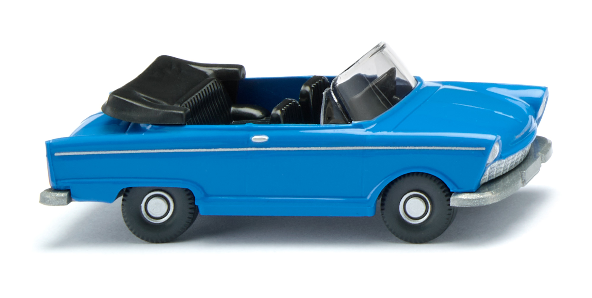 DKW Junior 800 de Luxe Roadster (Typ F11 '62-800, Hersteller: Karosserie- und Fahrzeugbau J. Welsch und Sohn Mayen, Modell 1961-1963), himmelblau, Wiking, 1:87, mb