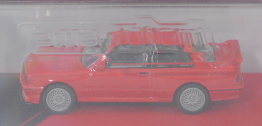 BMW M3 Gruppe A DTM (E30, FIA-Homologationsnummer 5327 nach Gruppe-A-Reglement, Modell 1987-1996) (Nr. 257F), signalrot, majorette, 1:64, PC-Box im Blister (Collection)