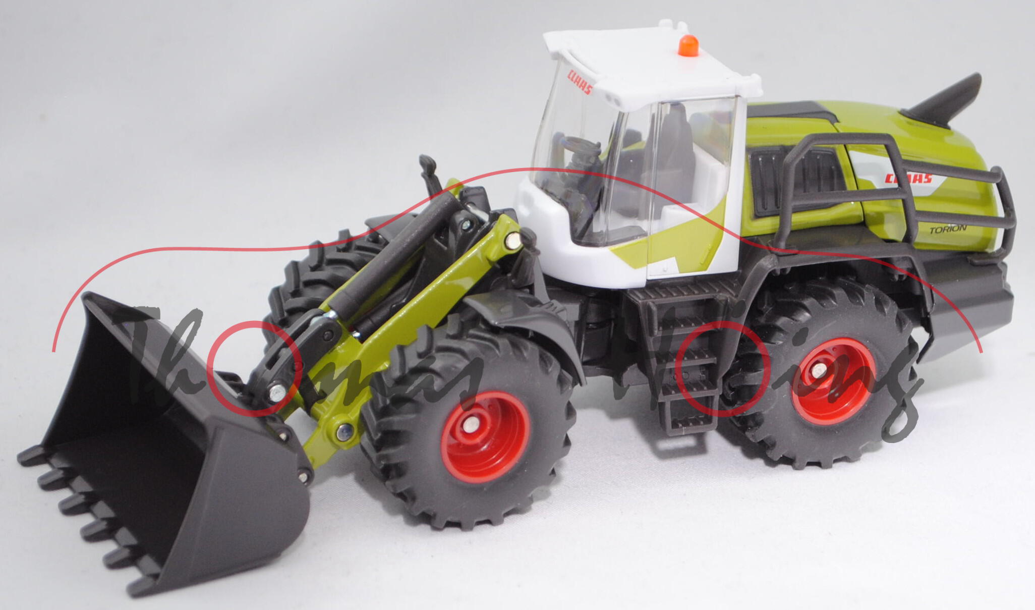 00000 CLAAS Radlader TORION 1914 (Modell 2017-), weiß/claasgrün/grau, SIKU 1:50, L17mpK