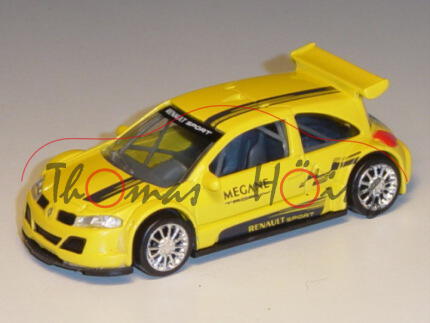 Renault Megane Trophy 2005, verkehrsgelb, MEGANE TROPHY / RENAULT SPORT, 1:50, Norev Racing, mb