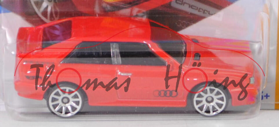 Audi quattro (Baureihe B2, Typ 85Q, Modell 1987-1989), tornadorot (Y3D / LY3D), Hot Wheels, 1:64, mb