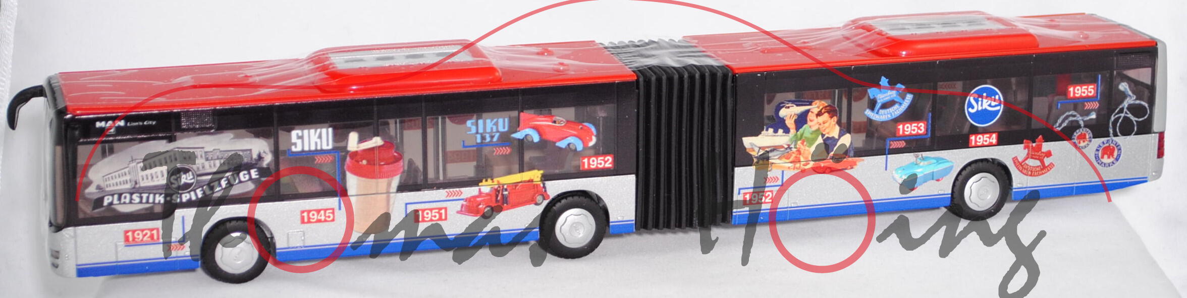 00000 Timeline MAN Lion's City G Gelenkbus 100 Jahre Sieper, SIKU, L17mpP (Limited Edition)