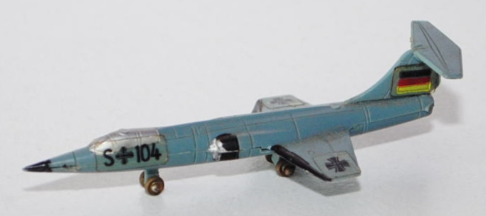 Lockheed F 104, hell-blaugrau, Starfighter, Bundeswehr / S 104, 1:250, ohne Zettel, mb