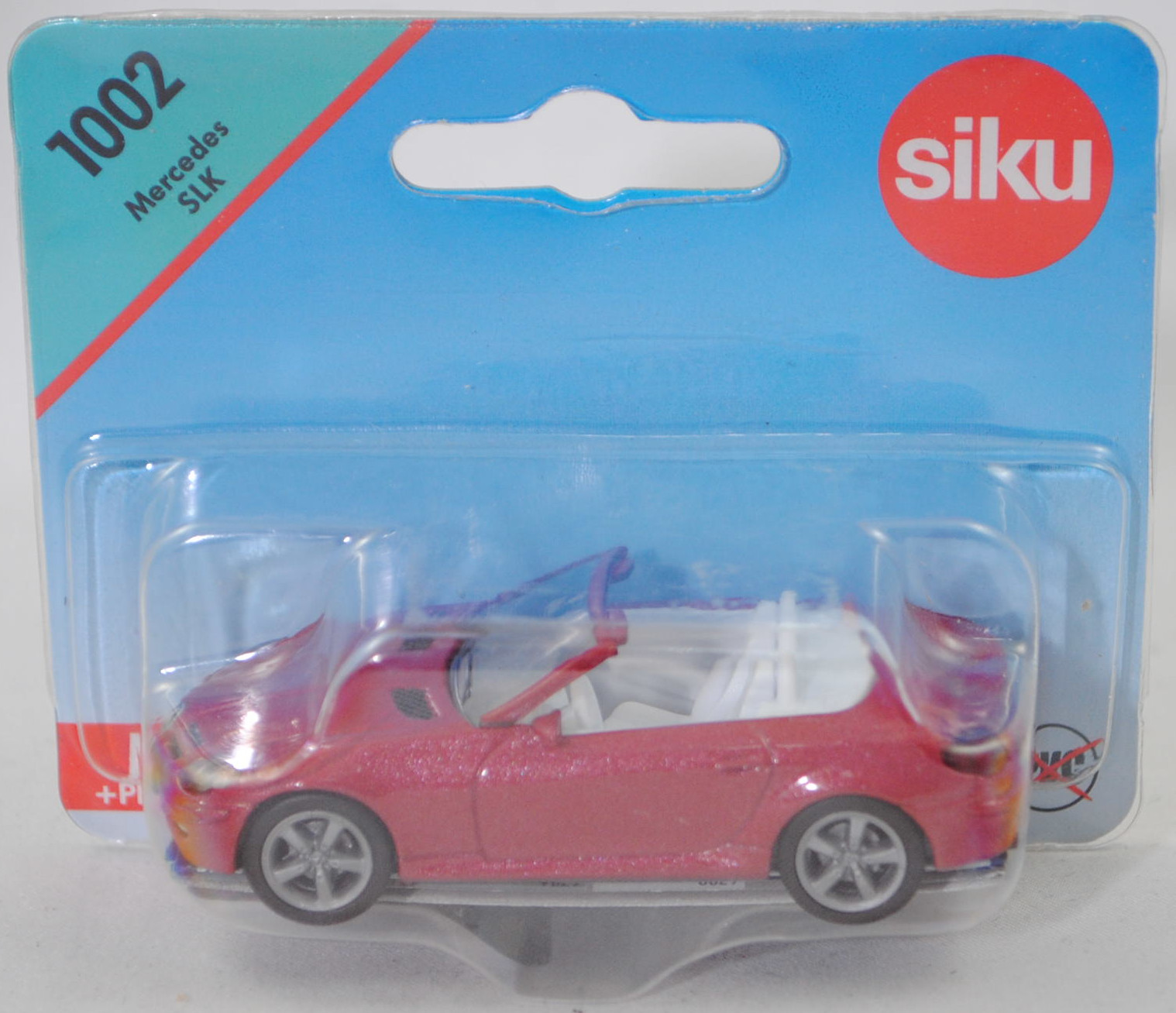 00013 Mercedes-Benz SLK 350 (interne Baureihenbezeichnung R 171, Vor-MoPf, Modell 2004-2008), hell-braunrotmetallic (bernsteinrot metallic), SIKU SUPER, 1:55, P29e