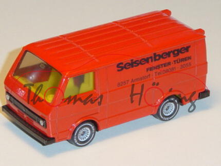 VW LT 28 Kastenwagen, Modell 1975-1986, verkehrsrot, Seisenberger / FENSTER + TÜREN / 8257 Armstorf