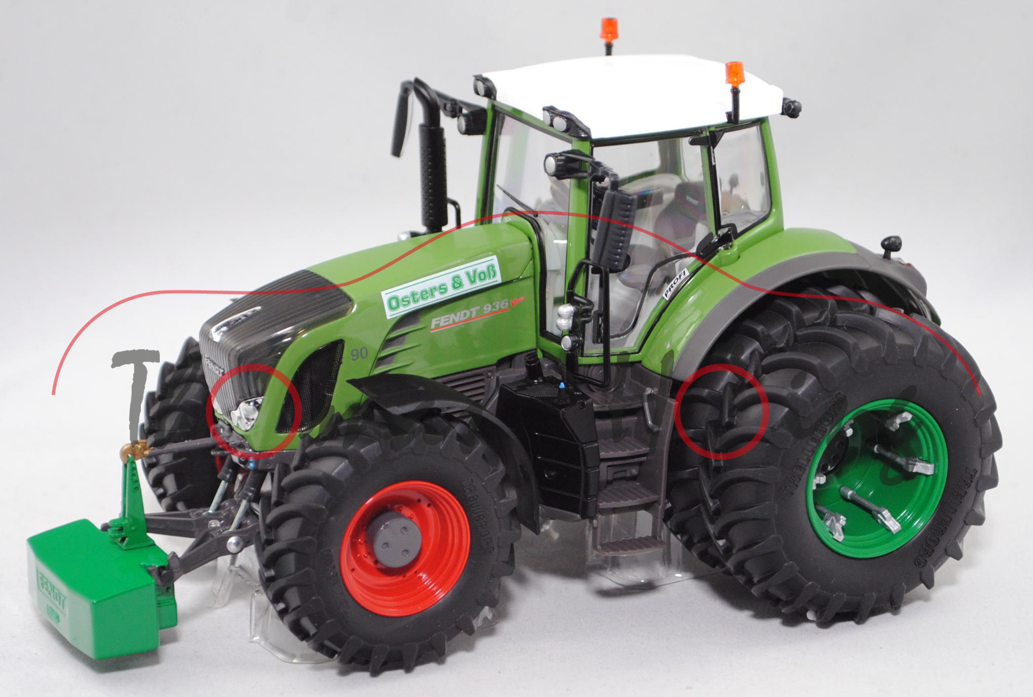 Fendt 936 Vario (Mod. 06-10) Walztraktor mit Doppelbereifung hinten, Osters & Voß, Wiking, 1:32, mb