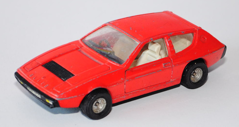 Lotus Elite II (Typ 75/83), Modell 1974-1982, hell-verkehrsrot, Türen zu öffnen, CORGI TOYS, 1:36, M