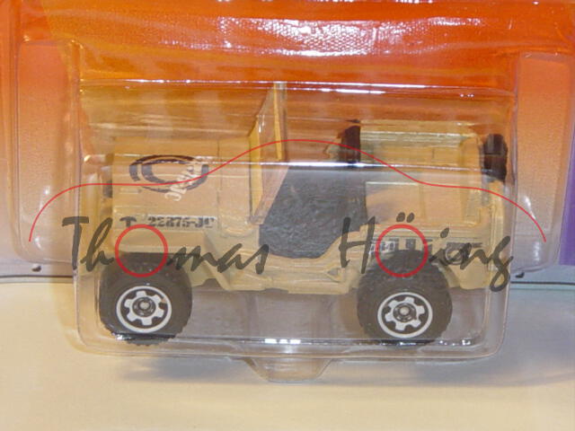 Jeep® Willys, Mj. 2009, beige, 22875-JC, Matchbox, 1:52, Blister