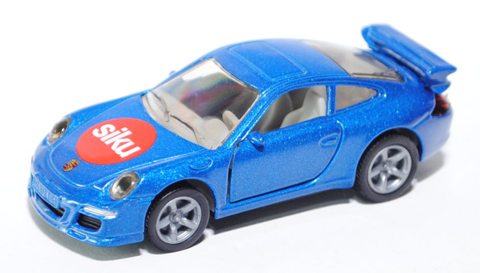 99900 Porsche 911 Carrera S (Typ 997), Modell 2004-2008, verkehrsblaumetallic, innen lichtgrau, Felg