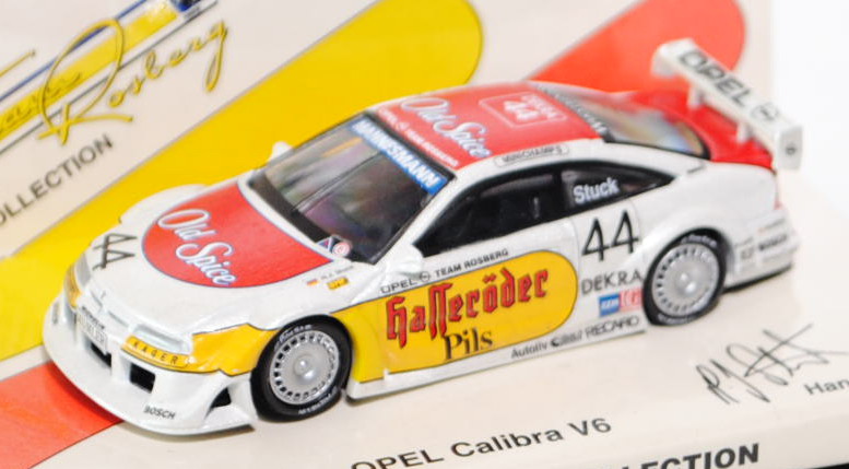 Opel Calibra V6 4x4 (Dreitürer, Coupé), Modell 1993-1996, perlmuttweiß/verkehrsrot/signalgelb, DTM 1