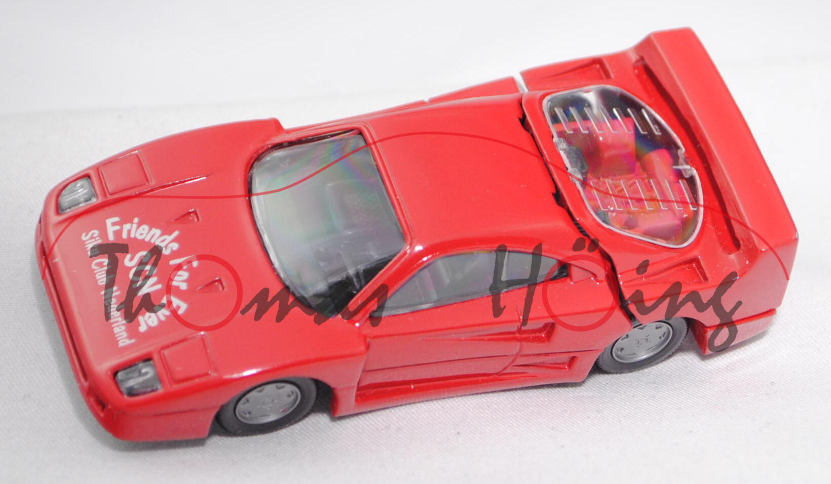 Ferrari F40 (Modell 87-92), rot, Friends For Ever / SCN, Clubmodell 2001, Werbebox (Limited Edition)