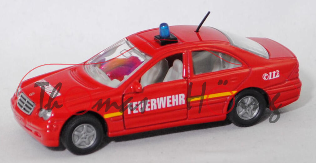 00001 Umbau Mercedes-Benz C 320 »AVANTGARDE« (W 203, Mod. 00-04) Feuerwehr-Einsatzleitwagen, rot, FEUERWEHR / C 112, SIKU, 1:55