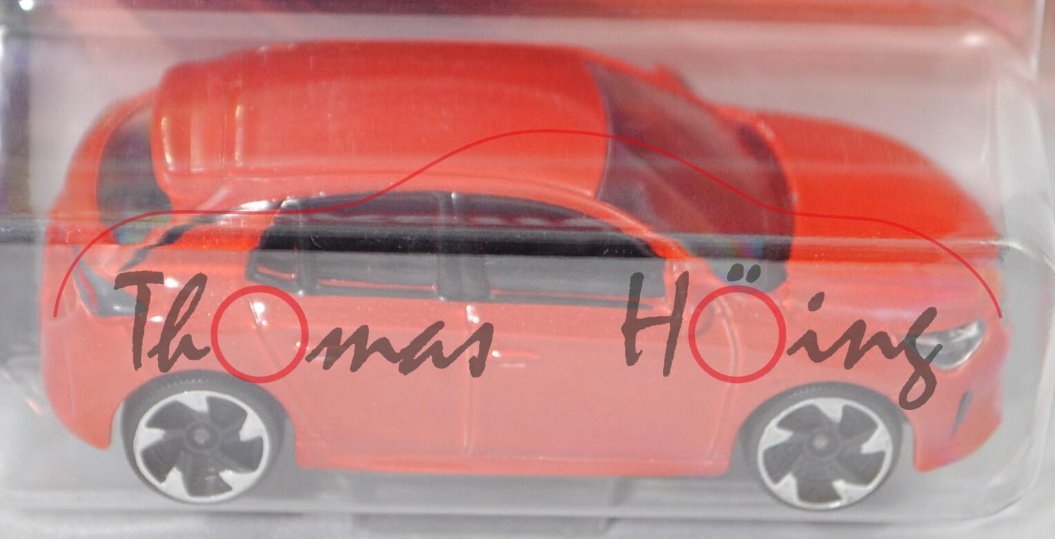Opel Corsa-e Elegance (6. Gen., Typ Corsa F, Mod. 20-), d.-blutorangemetallic, majorette, 1:55, mb