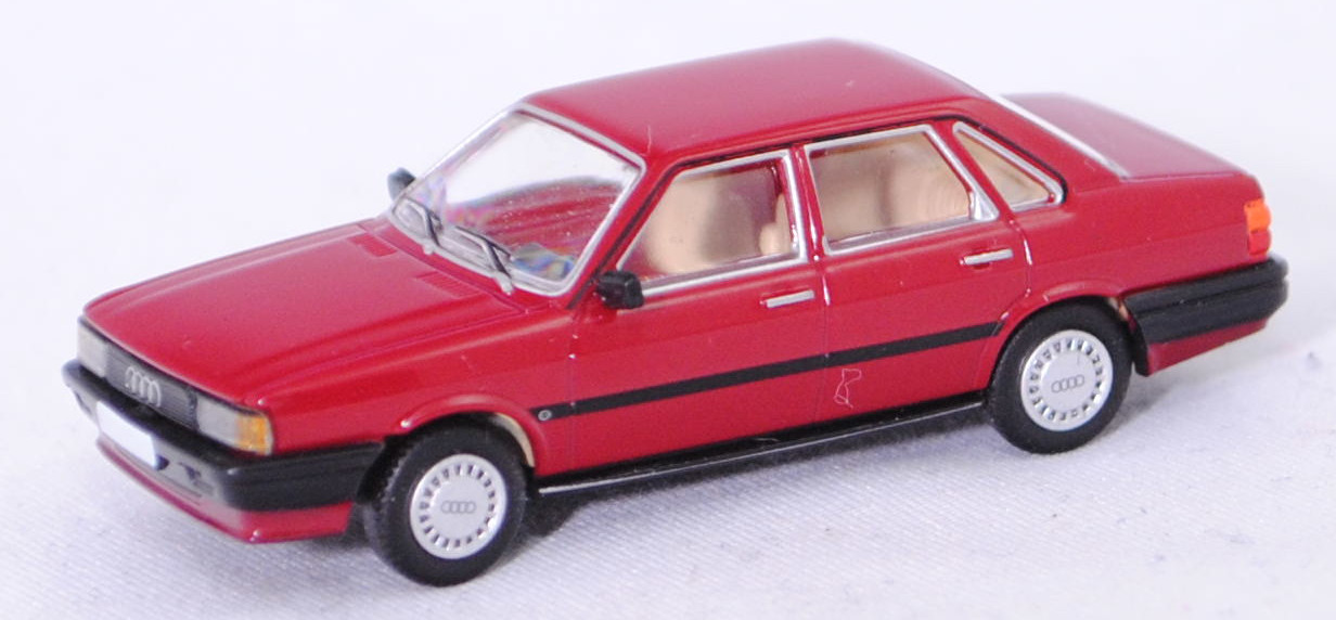 Audi 80 CC (2. Generation, B2, Typ 81, Facelift 1984, Modell 1984-1986), montanarot (LY8B), Premium ClassiXXs®, 1:87, mb