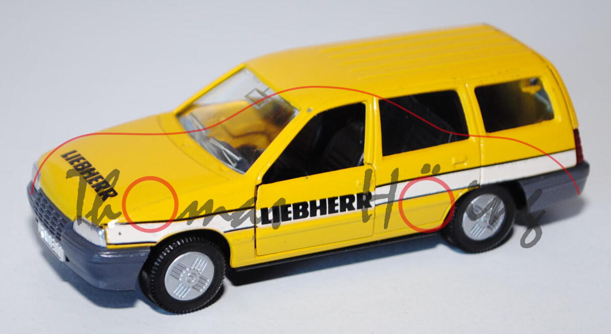 Opel Kadett GL Caravan (Typ E, Fünftürer, Kombi) Liebherr, Modell 1984-1989, signalgelb, LIEBHERR, T