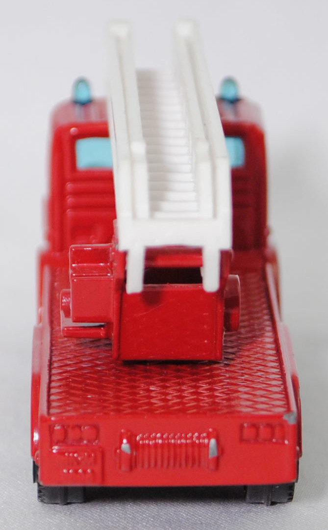 00001 Metz Hubrettungsfahrzeug DL 23-12 S auf Fahrgestell Mercedes-Benz SK 2429 6x4/41 (Modell 1989-1994) (Feuerwehr-Drehleiter), rot, Bpr. 0811/1019/1015, SIKU SUPER, 1:83, m-
