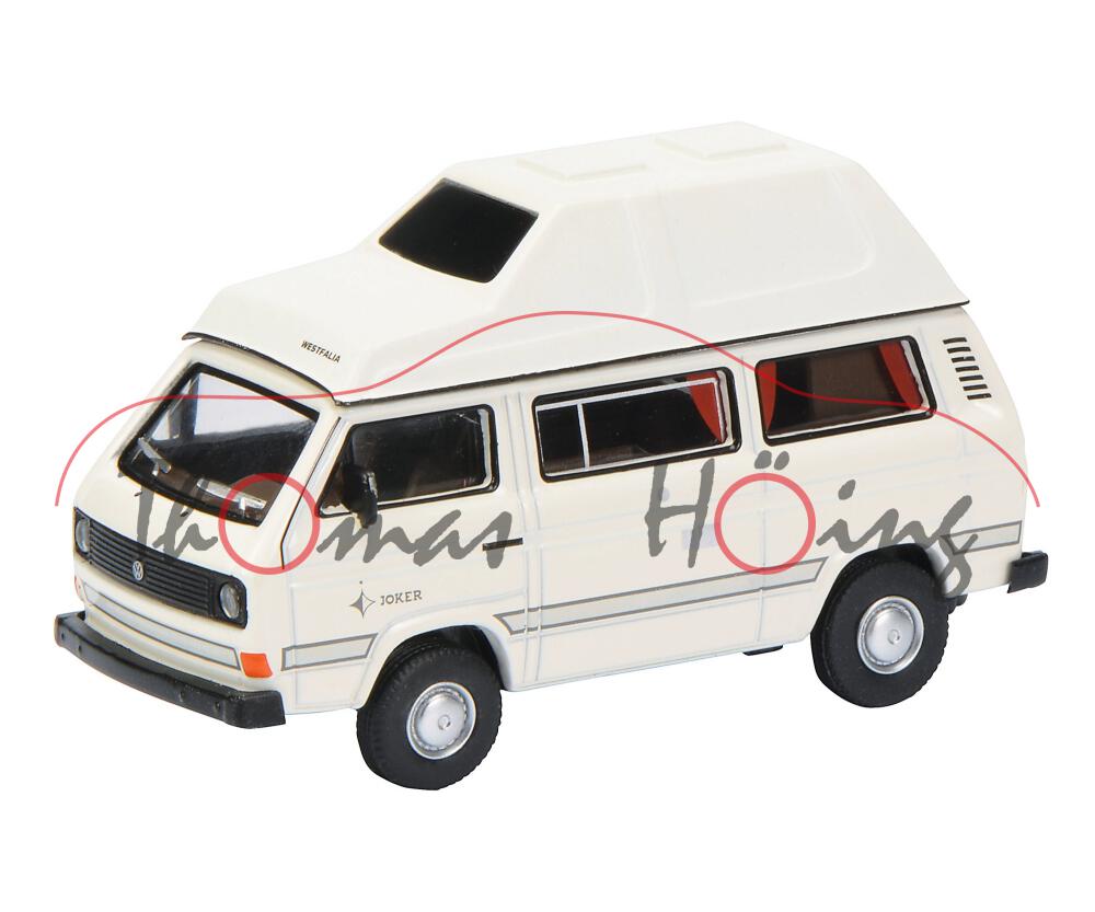 VW T3 Camper Joker mit Hochdach (Typ 2-Modell '80, WESTFALIA-Einrichtung, Modell 1979-1992), cremewe