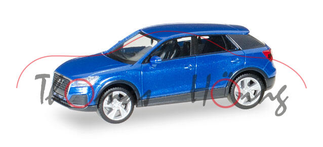 Audi Q2 (Typ GA, Modell 2016-), arablau metallic, Herpa, 1:87, mb