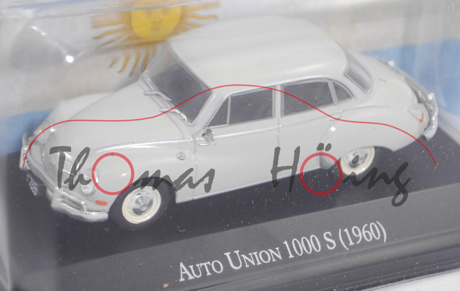 Auto Union 1000 S (Mod. 60-69) vgl. DKW 3=6 Limousine (Mod. 55-59), grau, EDITION ATLAS, 1:43, mb