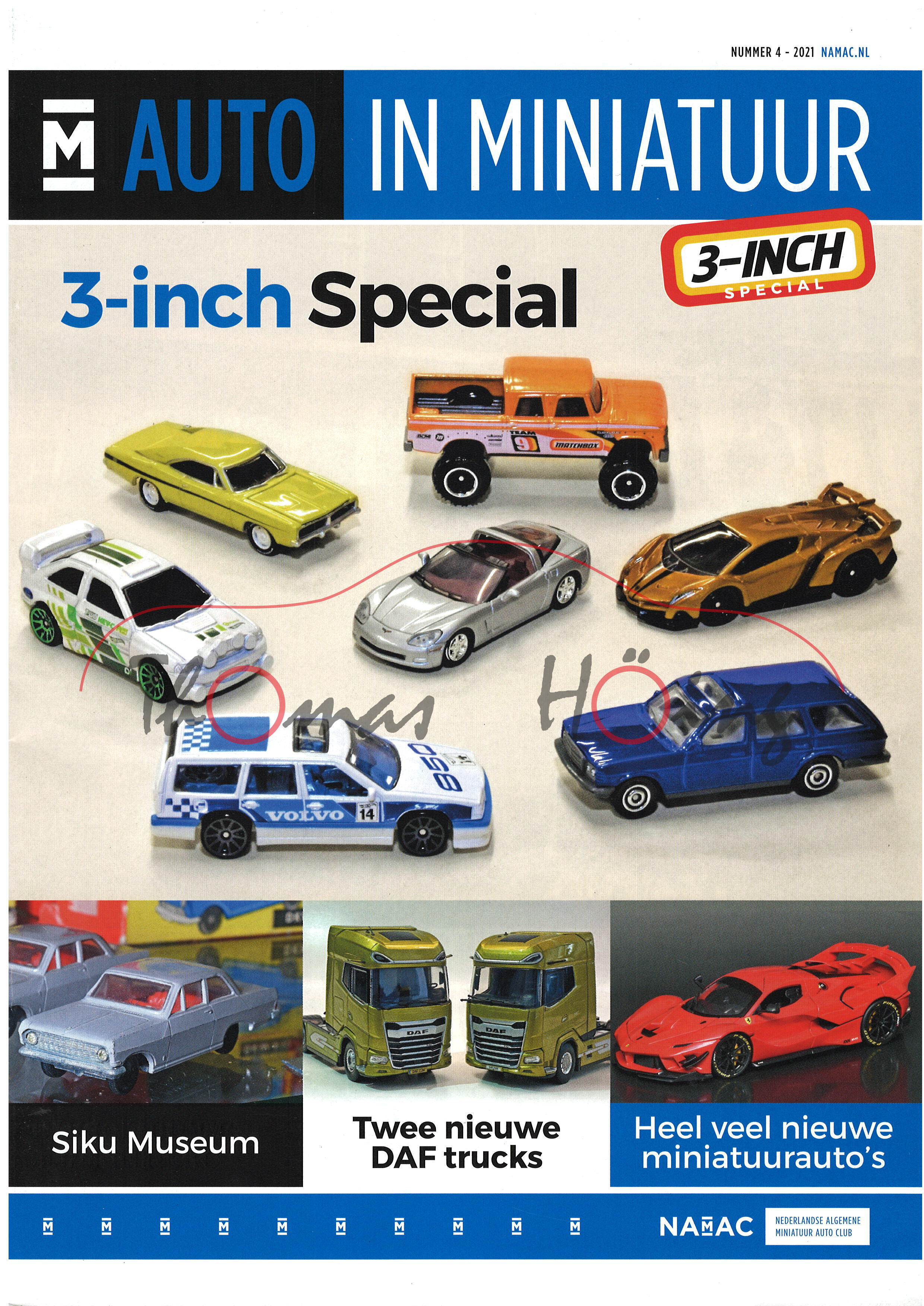 AUTO IN MINIATUUR, Inhalt: 3-inch Special, Bezoek aan het SIKU Museum, Nummer 4 2021, 64 Seiten