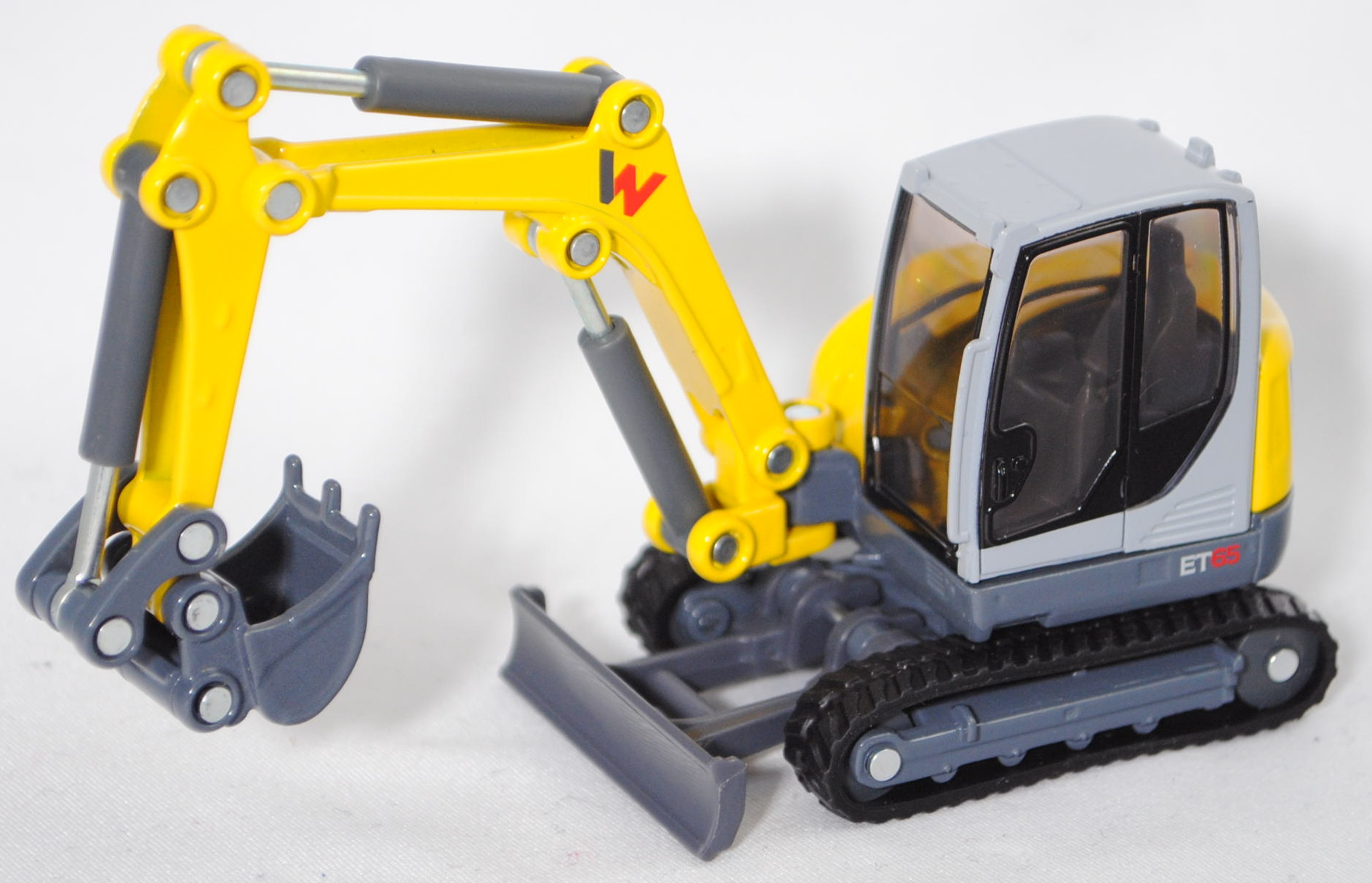 00000 Wacker Neuson ET65 Kettenbagger mit Tieflöffel (Modell 2015-), grau/gelb, SIKU, 1:50, L17mpK