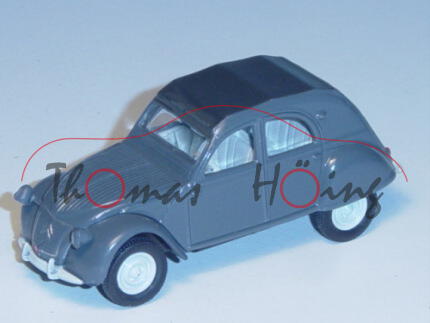 Citroen 2 CV, eisengrau, 1:54, Norev RETRO, mb