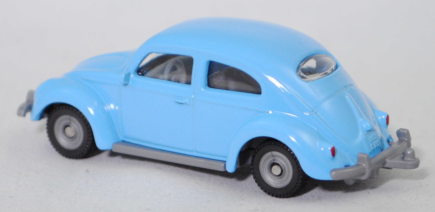 00000 VW 1200 Export-Limousine (Käfer) (1. Generation, Typ 11 Modell 113, Modell 1955-1957), hell-lichtblau (vgl. horizontblau), SIKU SUPER, 1:56, P29f