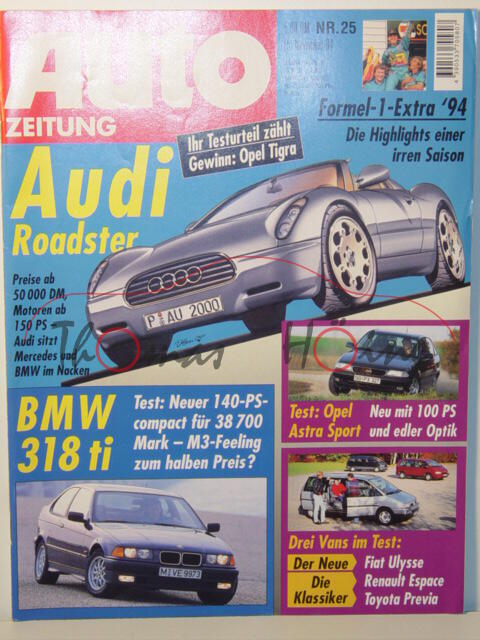 AUTO ZEITUNG, Heft 25, 25. November 1994