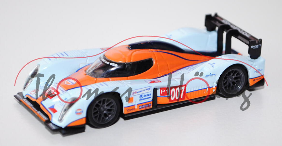 Lola Aston Martin LMP1, hell-lichtblau/hellrotorange/schwarz, ASTON MARTIN RACING / 007, 1:50, Norev