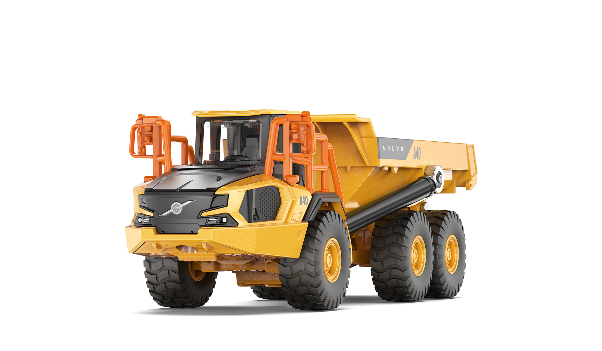 00000 Knickgelenkter Volvo-Dumper A40J 6x6 (10. Generation, Baureihe J-Serie, Modell 2025-), goldgelb/hell-graubraun, SIKU SUPER 1:87, L17mpK