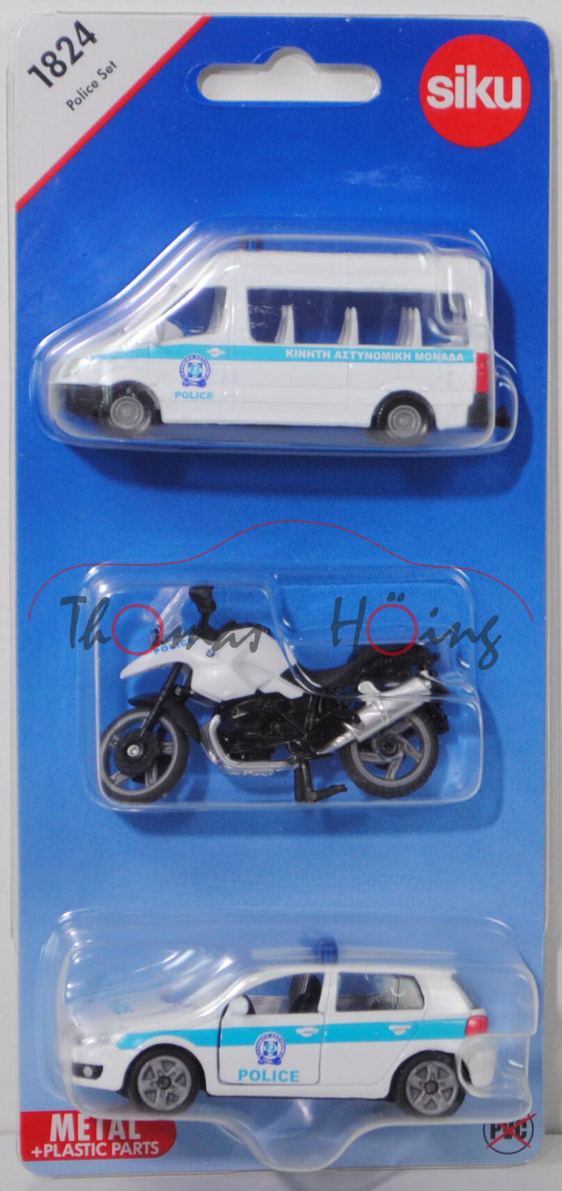 00901 GR Police Set mit: Mercedes-Benz Sprinter II+BMW R1200 GS+VW Golf VI, POLICE, P29e (Limited)