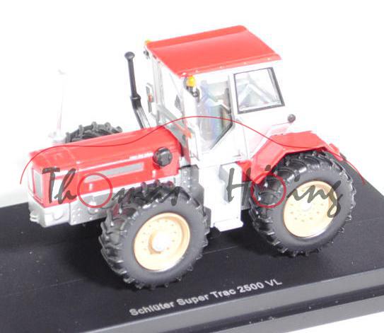 Schlüter Super Trac 2500 VL, rot/silber, Schuco, 1:87, PC-Box