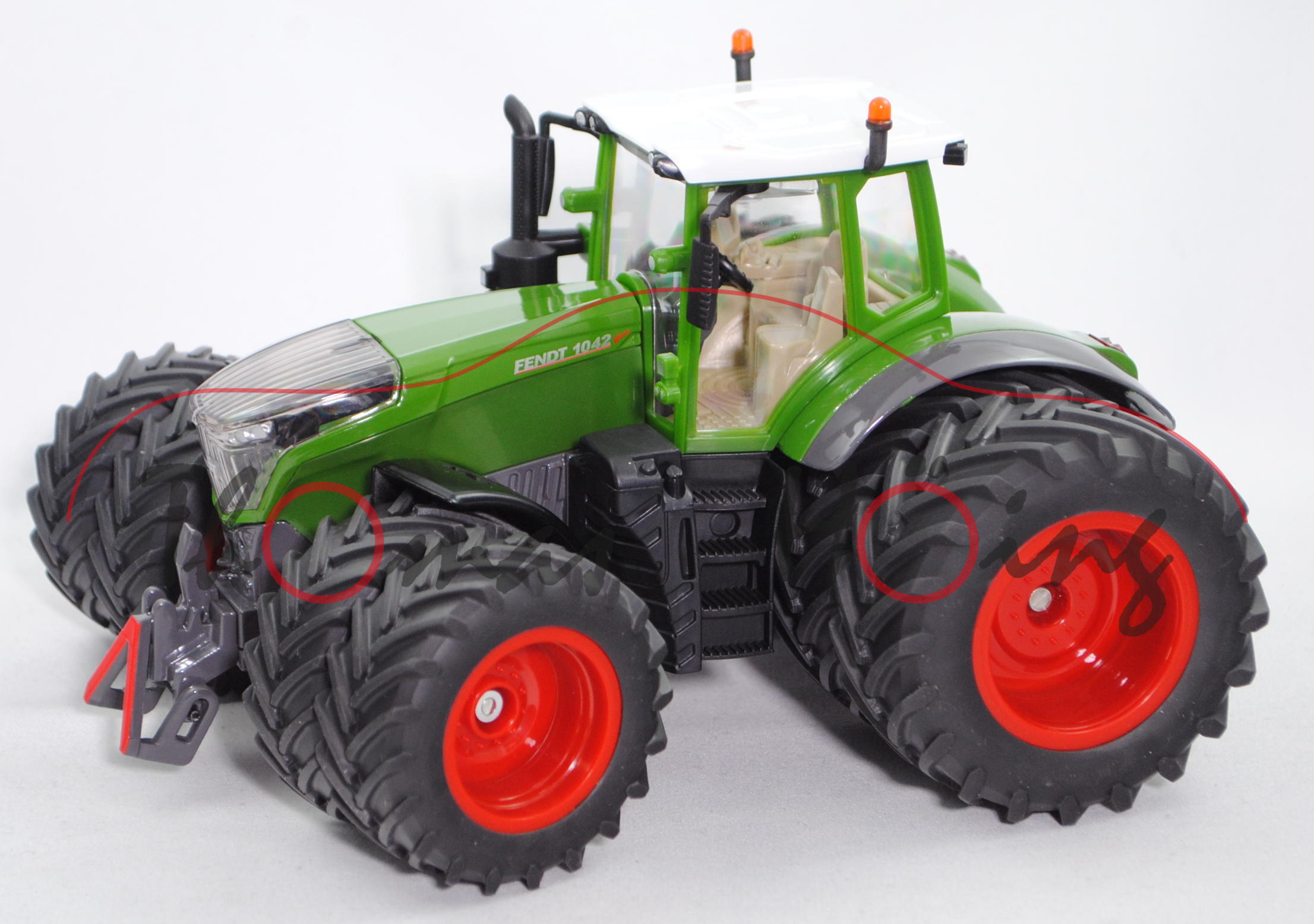 00000 Fendt 1042 Vario Traktor (Modell 2015-) mit Doppelbereifung, grün/schwarz/grau, 1:32, L17mpK