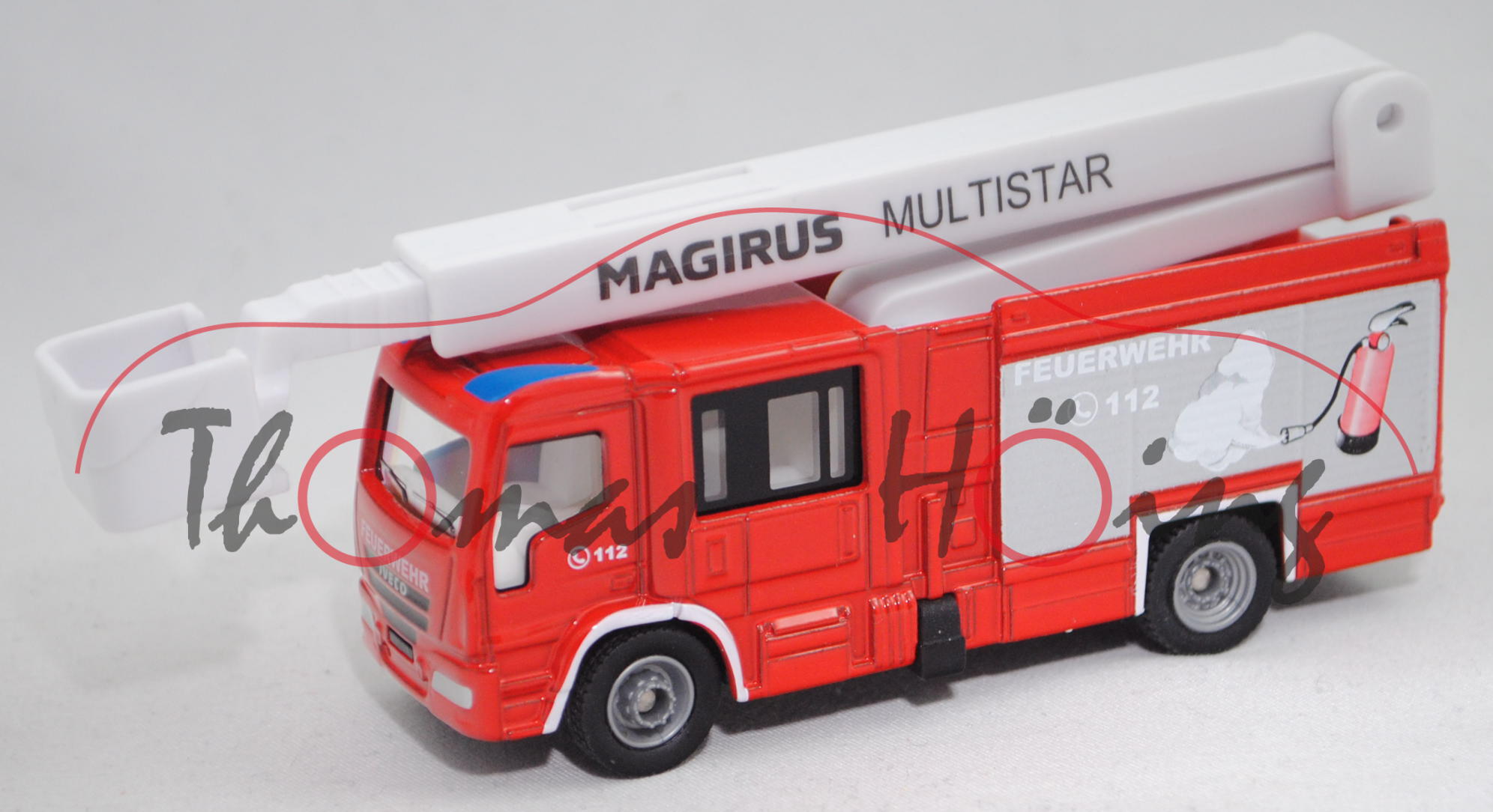 00000 Magirus MultiStar Fire TLF mit Teleskopmast (MultiStar 2, Mod. 2010-), rot, SIKU, 1:87, L17mpK