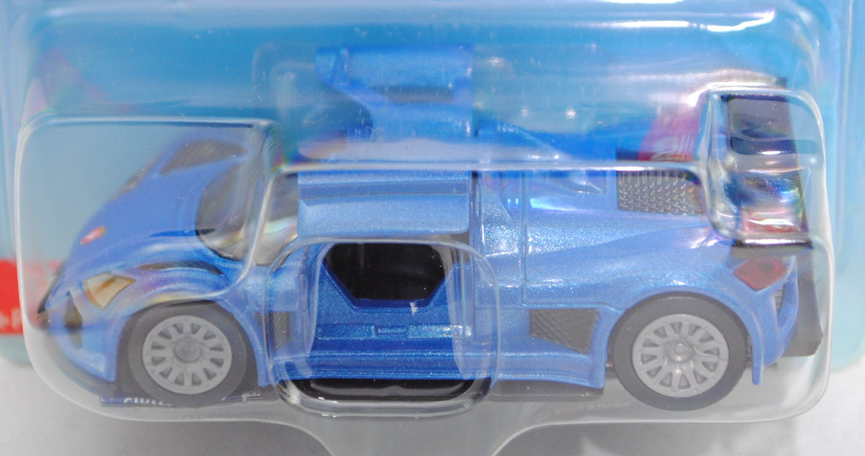 00000 Gumpert Apollo (Modell 2005-2010), verkehrsblaumetallic, B31a / B31b grau, ca. 1:55, P29d