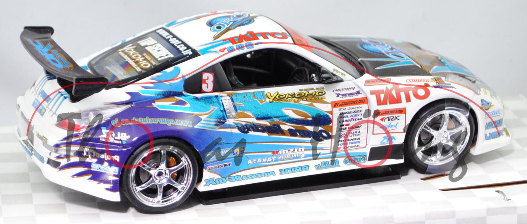 ORC Nissan Fairlady Z D1 (Typ Z33, Mod. 05-09), weiß/grau, Y. Imamura, Hot Works Racing, 1:24, mb
