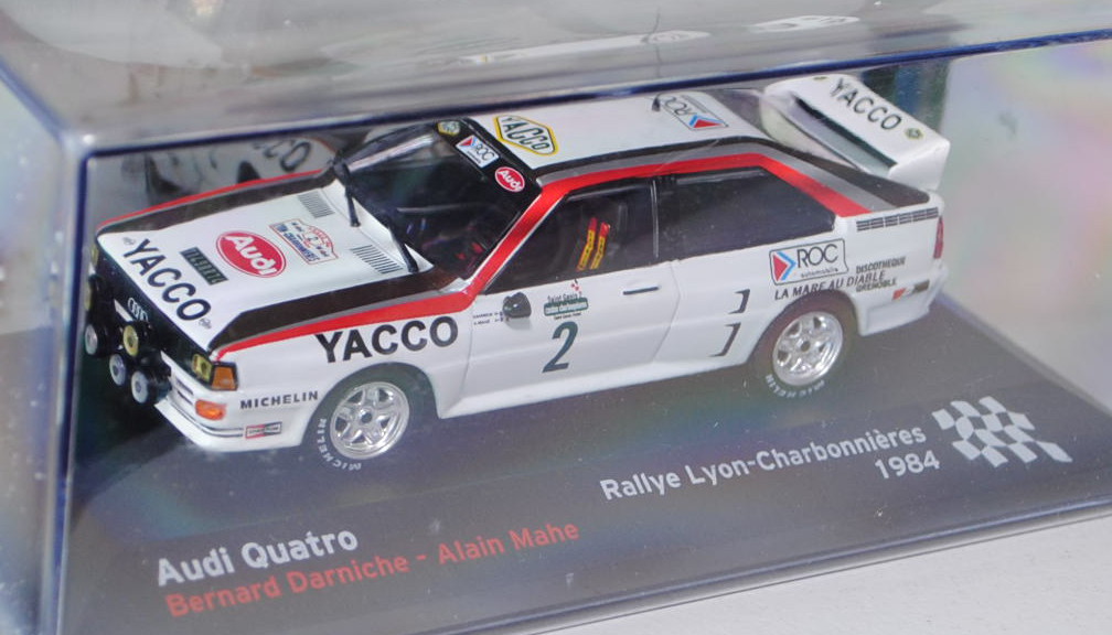 Audi Quattro (B2, Typ 85Q), Modell 1980-1991, weiß, 36. Rallye Lyon-Charbonnières 1984, Fahrer: Bern