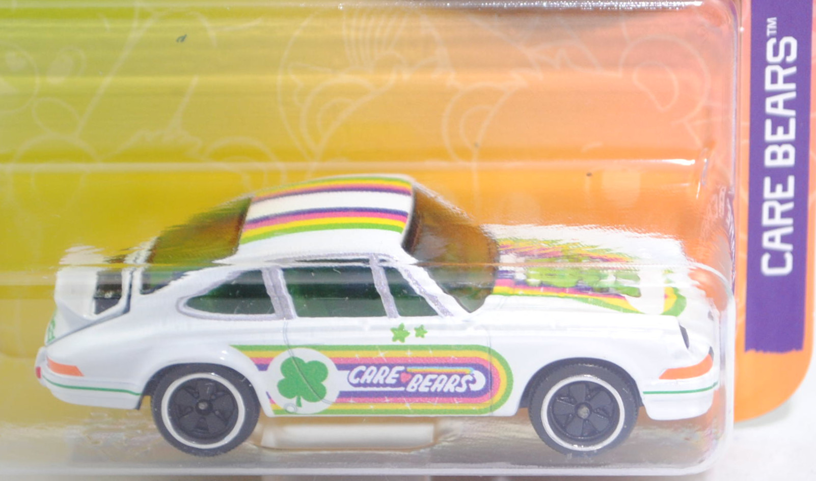 Porsche 911 Carrera RS 2.7 Touring (Typ Urmodell, F-Serie, Modell 1972-1973) (Nr. 269E), grand-prix-weiß, CARE BEARS, majorette, 1:56, Blister (CARE BEARS™ PREMIUM CARS)